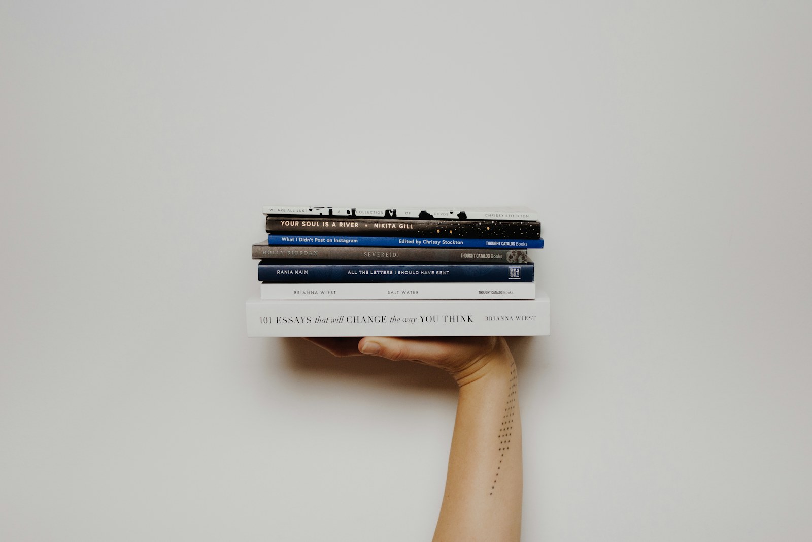 A collection of books and reference material in the TELEPHONE studio